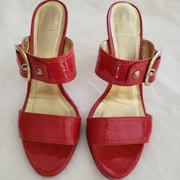 Authentic Coach Giada Patent Leather Sandals - Picture 3 of 11